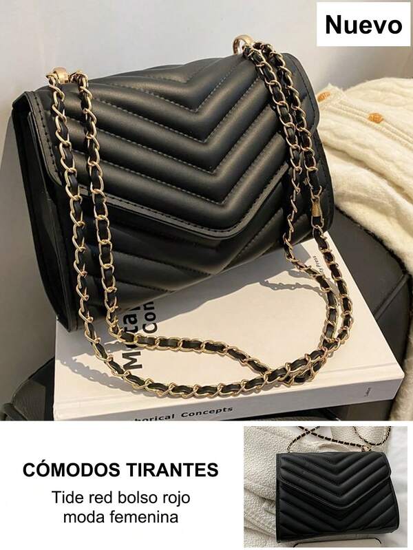 Bolsa cuadrada Pequeño Bolsos Mujer Cuadrado Bolso de Mano para Mujer tipo crossbody de lona con correa, Perfecto con solapa de cadena en para Compras, Viajes y Cercanías.Moda textura bolso de las mujeres bolso coreano simple estilo extranjero viajero bolso Calidad Premium, Diseño Estilizado: Una Mochila Escolar Excelente y Versátil. Bolsa de Mujer ✨ con Espacio para Laptop y Más! la Mujer Moderna y Dinámica, Lista para Todo,Bolso de hombro liviano, informal y moderno para negocios, bolso de lona liviano con correa ajustable, Conjuntos de bolsos para mujer, Clutches de Mujer, Bolsos cruzados de mujer, Bolsos de hombro para mujer, Carteras de mujer, bolso simple para adolescentes, niñas, mujeres, estudiantes universitarias, novatos y trabajadores de cuello blanco, perfecto para oficina, universidad, trabajo, negocios, desplazamientos, actividades al aire libre, viajes, salidas, bolso portátil para el día a día para mujeres, bolso pequeño cuadrado