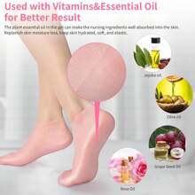 2pcs Silicone Foot Spa Socks For Dry Cracked Feet, Silicone Moisturizing Socks For Women, Foot Care Silicone Socks, Spa Gel Socks Foot Care After Pedicure (5 Colors Assorted, Fits Up To Size 8.5)- Hydrating Gel Moisturizer For Dry, Cracked Feet - Relaxing Massage, Softening Pedicure Tool - A Perfect Mother's Day Gift Set