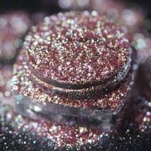 Polvo de mica con brillo multicolor de diamante y camaleón que cambia de púrpura a rojo, usado para arte de uñas, esmalte de uñas, resina epoxi, jabón, velas, bombas de baño, slime