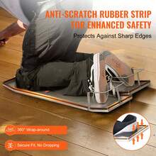 Concrete Knee Boards Stainless Steel, 30" X 10" Concrete Sliders, Knee Boards For Concrete, Concrete Knee Pads Moving Sliders, With Knee Pads & Board Straps For Cement And Concrete Finishing