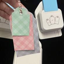 1pc Stainless Steel Hole Puncher - Blue and White - View 5