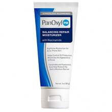 PanOxyl PM Balancing Repair Moisturizer 85g/3oz, With Niacinamide, Ceramides And Cica, Hydrating Face Moisturizer, Acne Prone Skin And Dry Skin, Non-Comedogenic Night Face Moisturizer - Blue - View 2