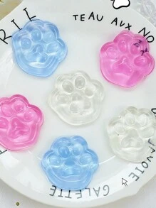 12 piezas de Mini cubos de hielo Squishy al azar, juguete lindo redondo en forma de pata de gato para aliviar el estrés y la ansiedad, son excelentes para fiestas creativas - Multicolor - Ver 13