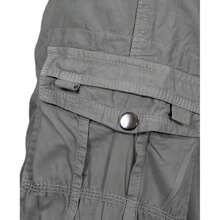 2-Pack Men's Distressed Cotton Cargo Belted Shorts - 海軍藍 & 灰色 - 查看 9