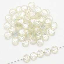 105pcs 6mm Rose Shaped AB Color Glass Crystal Loose Beads String For DIY Necklaces And Jewelry Making - One Bag - View 10