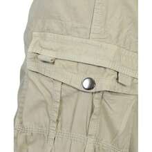 2-Pack Men's Distressed Cotton Cargo Belted Shorts - 黑色和卡其色 - 查看 9