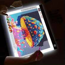 1 buc. Pad de desen cu LED-uri reglabile cu trei straturi - Dimensiuni A2/A3/A4/A5 - Luminozitate reglabilă pentru trasare și pictură cu diamant - Protecție pentru ochi prietenoasă cu vederea