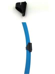 Snorkel Mask Holder Clip - Diving Retainer For Silicone Snorkel Tube, Goggles Buckle - Black