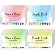 TYFYO Teacher Punch Cards 50 Pack (3.6 X 2 Inch) - Incentive Behavior Reward Card For Students, Teacher Awards For Business Classrooms