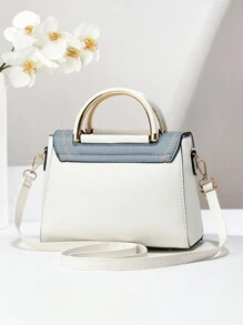 PLANEE Women's Vintage PU Crossbody Bag, Flap Shoulder Bag, Minimalist Style, For Office, Work, Fashionable Women's Shoulder Bag, Fashionable Solid Wallet For Women, A - 彩色 - 查看 7