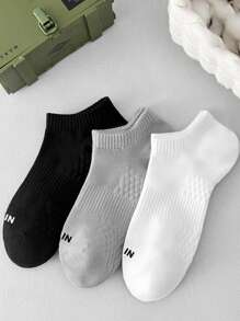 1/5 Pasang Kaos Kaki Pendek Olahraga Lari Pria Musim Semi/Panas Bernapas dan Menyerap Guncangan - MultiWarna - View 3