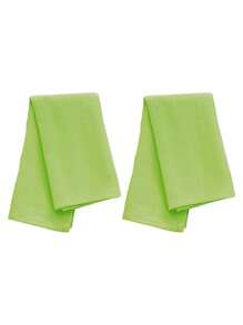 2/6/12pcs Modern Minimalist Style Party & Wedding Event Home Dining Table Decoration Solid Color Napkins, Coasters & Tablecloth - Multicolor - View 15