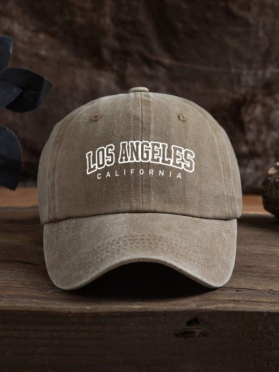 1pc Men's Letter Printed Outdoor Casual Fashion Sun Protection Adjustable Baseball Cap Trucker Hat, Suitable For Daily Wear