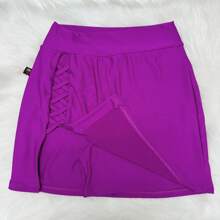 Women Skirts - 紫色 - 查看 2