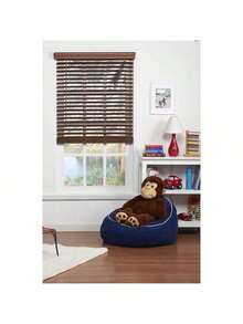 Safe Styles UBJ35X48BK 2 In. Cordless Faux Wood Blind, Dark Oak - 35 X 48 In. - Nhiều màu - Xem 2