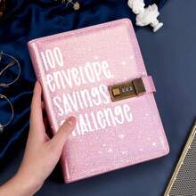 100 Envelopes Saving Challenge Binder, Money Saving Challenge Budget Binder With 100 Cash Envelopes, Savings Challenges Book With Lock, Easy And Fun Way To Save 5050 Dollars - Multicolor - View 14