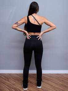 Women Leggings - 黑色 - 查看 5