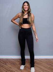 Women Leggings - 黑色 - 查看 1