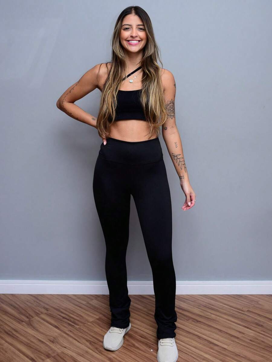 Women Leggings - 黑色 - 查看 1