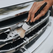 5pcs Car Detailing Brush Detail For Cleaning Wheels Engine Emblems Air Vents - Black - View 7