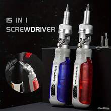 15 In 1 Dual-Head Ratchet Screwdriver Set With Multiple Angles, Precise Screwdriver Heads. Suitable For Phone Repair, DIY And Home Improvement - Durable Materials Used In Construction - Multicolor - View 2