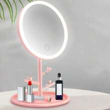 1 Gương Vanity Gương Trang Điểm Phóng Đại Gương Trang Điểm Có Đèn Bàn Gương Để Trang Điểm Gương Trang Điểm Để Bàn Gương Led Tròn Gương Chiều Dài Học Sinh Gương Chiếu Bóng - Nhiều màu - Xem 1