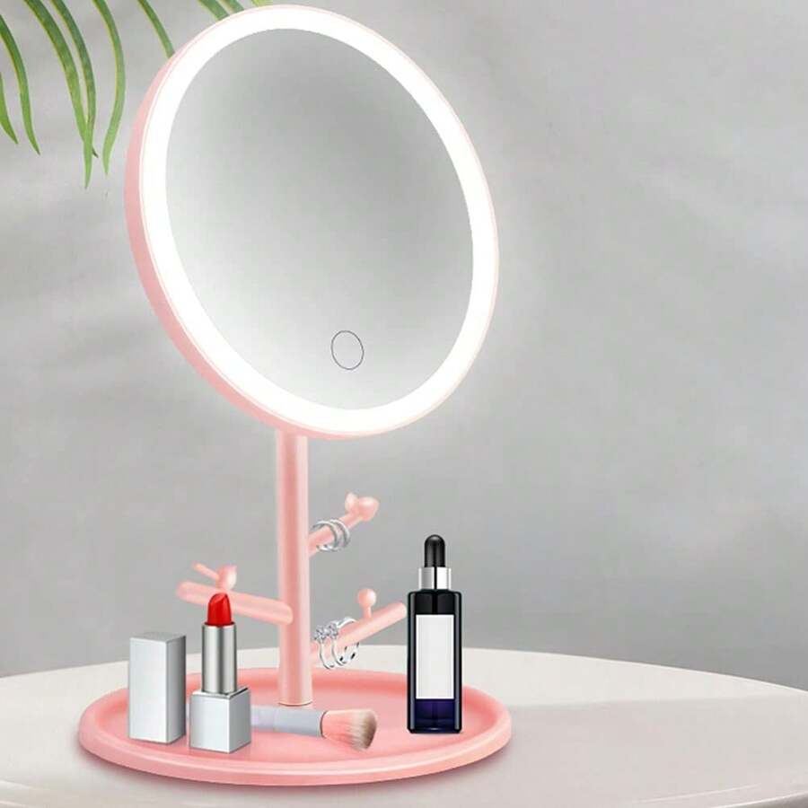 1 Gương Vanity Gương Trang Điểm Phóng Đại Gương Trang Điểm Có Đèn Bàn Gương Để Trang Điểm Gương Trang Điểm Để Bàn Gương Led Tròn Gương Chiều Dài Học Sinh Gương Chiếu Bóng - Nhiều màu - Xem 1