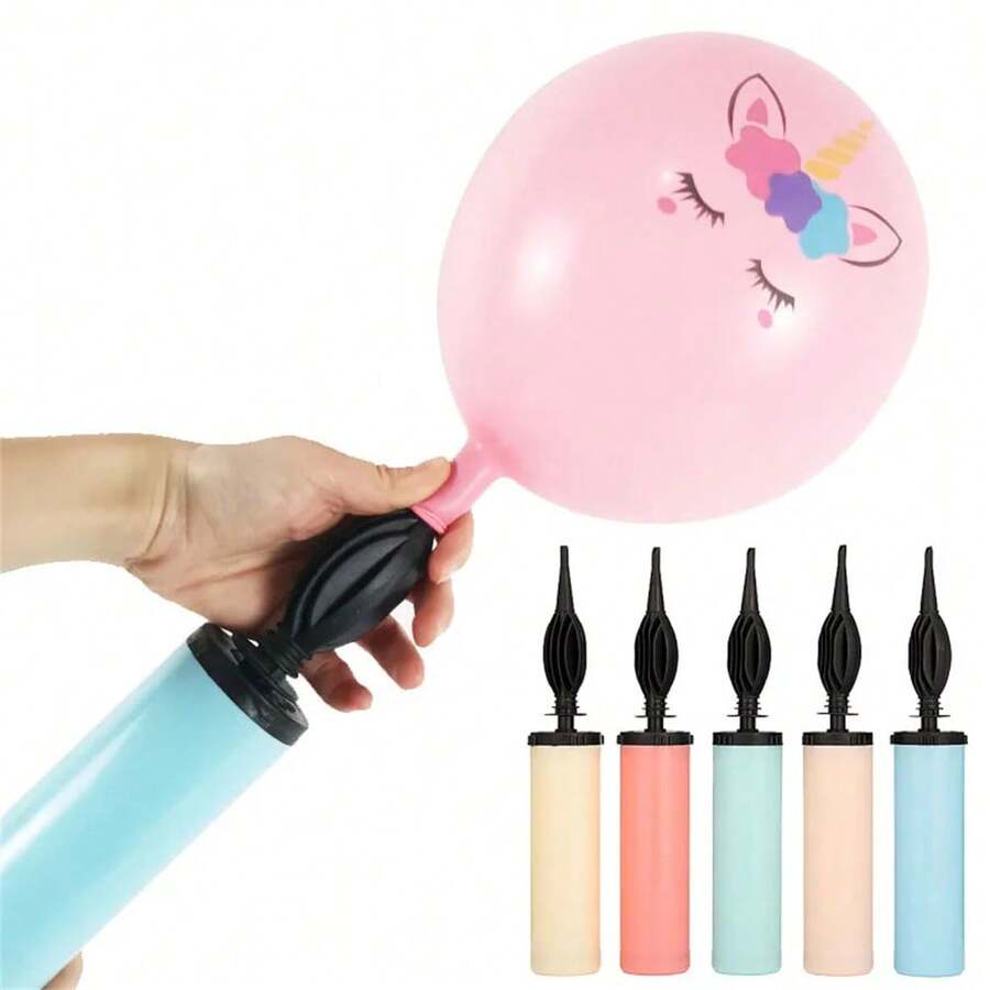 2pcs Two-Way Manual Balloon Pump, Random Colors, Handheld Air Pump ForParty Balloons Supplies, Balloon Inflator By Hand, Manual Pump For Balloon - Multicolor - View 1