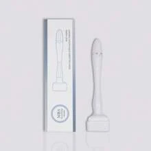140Needles Adjustable 0-3mm Microneedling Derma Stamp,Microneedle Derma Roller For Beard Derma Pen Skin Care Tool Home Use - White - View 4