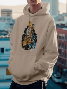 Men Sweaters - 卡其色 - 查看 2