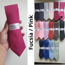 5 Semi Slim Groomsmen Ties - Colors - 查看 1