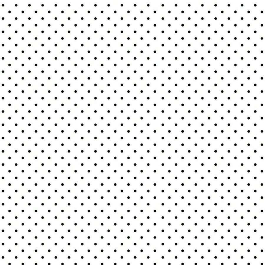 Tricoline Poá Per Meter Printed 100% Cotton - 1.5m Wide - Mikro Poá Putih - View 1