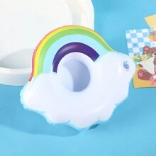 1pc Floating Inflatable Cup Holders Beverage Coasters, Inflatable Floating Cup Holder, Swimming Pool Beverage Coaster, Mini Floating Cup Holder, Summer Swimming Pool Party Decoration