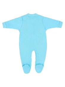 BEBE FOFUXO Ribbed Baby Romper With Foot (NB/S/M/L) - TOP CHOT - 查看 2