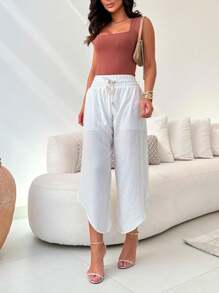 Women Pants - White - View 4