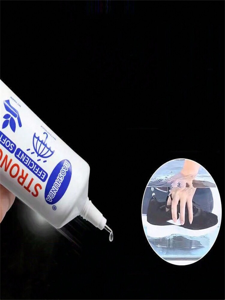 60ml Pegamento versátil de suela de goma suave y resistente al agua para reparación de calzado - Blanco - Añade 6