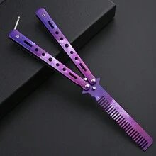 Butterfly Knife Style Comb Toy, Suitable For Daily Life Hairstyling Design - Style 1 - View 11