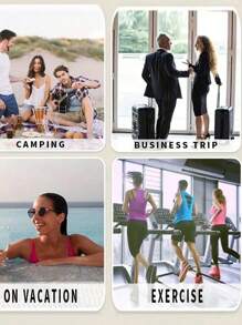 PP材质旅行瓶套装，可重复灌装，便携，防漏，适用于盛装洗漱用品、空液体容器、乳霜、洗发水、护发素、液体等。（实际产品不包含纸制品）万圣节、圣诞节礼物，适合送给朋友、长辈、父母、老师、护士等。 - 白色 - 查看 5