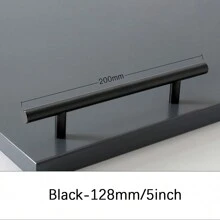 1 pezzo Maniglia per porte di armadi in lega di alluminio / Tiratore per cassetti di guardaroba, stile nordico moderno e semplice, dorato/nero
