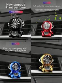Car Air Freshener Astronaut Fragrance For Air Vent, With Rotating Fan, Decorative And Long-Lasting Light Scent E E Valentine Day Valentines Supplies Wedding Items