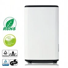 Flieks 25L / Day Dehumidifier For 26 ㎡, 3 In 1 Dehumidifier, Air Purifier, Clothes Dryer, 6L Water Tank, 24 Hour Timer, Mold And Moisture Resistant. LED Screen - White - View 1