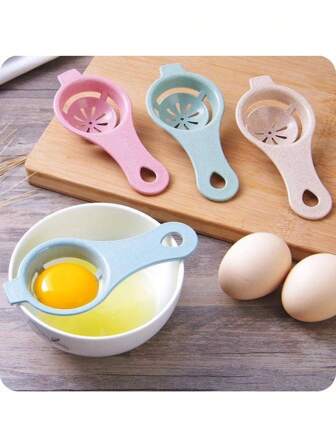 1入組帶隨機顏色蛋黃蛋白分離器，適用於廚房烘焙