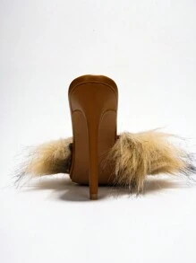 Sandalias de tacón para mujer - Marrón - Ver 5