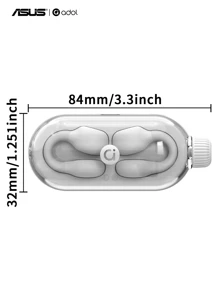 Asus Wireless Clip-On New Style Sports Running Headphones, Long Battery Life, Noise Reduction Headphones, Rotatable And Stress-Relieving - White - View 10