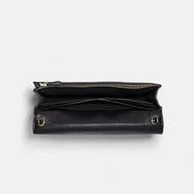 Coach Anna 折叠手拿包 女士斜挎包 标志性帆布 棕色 3036 IMAA8 - 咖啡棕 - 查看 3