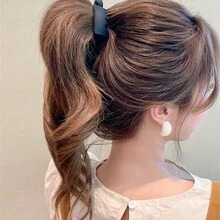 1 Stück oder 4 Stück bananenförmige mittelgroße Haarklammern für dünnes Haar, Haargummi für Pferdeschwanz für Frauen, Sommer Haaraccessoires für Frauen, Herbst, Reise, Haarstyling-Werkzeuge, Accessoires für Frauen, Haarsachen, Herbst, Haaraccessoires für Frauen, Haarstyling-Werkzeuge, Haarsachen, Sachen, Schönheitsaccessoires, Geschenke, Reise, Geschenke für Frauen, Haarsachen, Strumpfstopfer