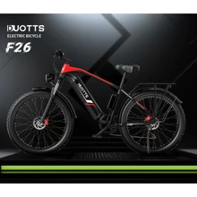Bicicleta eléctrica DUOTTS F26, motor dual de 750 W*2, batería extraíble de 48 V 17,5 Ah, alcance de 50 km, neumático grueso 26x4.0, transmisión Shimano de 7 velocidades, velocidad máxima de 55 km/h, ascenso de 55 grados, pantalla LCD, freno de disco hidráulico doble , Carga máxima 150 kg - Plateado - Ver 3