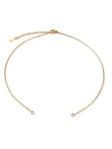 5入組不掉色金色不鏽鋼DIY項鍊鏈，適用於DIY項鍊珠寶製作配件 - DIY Chains - 查看 10