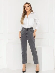 Women Jeans - Gris Oscuro - Ver 8