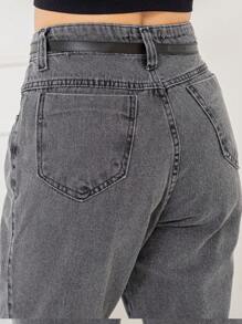 Women Jeans - Gris Oscuro - Ver 5